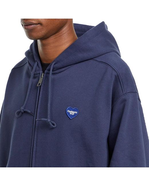 Carhartt Hooded Heart II Hartt Sweat Jacket in Blue für Herren