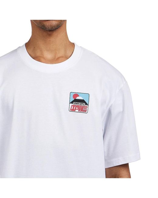 Edwin Sunset On Fuji San T-Shirt SS in White für Herren