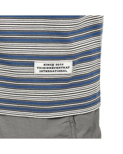Thisisneverthat Striped Tee in Blue für Herren