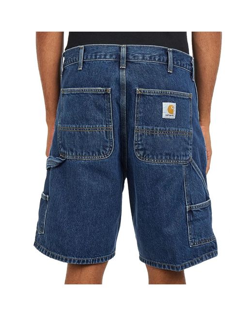 Carhartt Double Knee Short "Smith" Denim, 13.5 oz in Blue für Herren