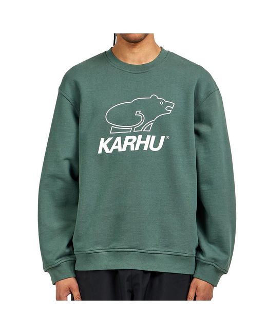 Karhu Basic Logo Sweatshirt in Green für Herren