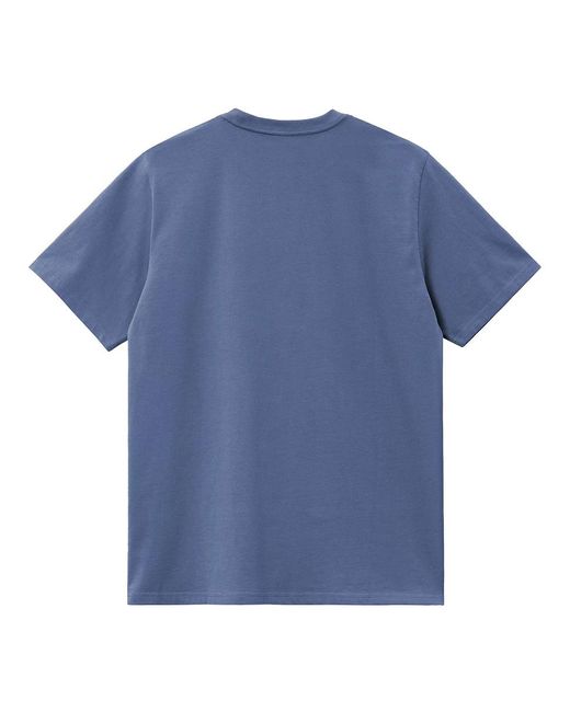 Carhartt S/S American Script T-Shirt in Blue für Herren