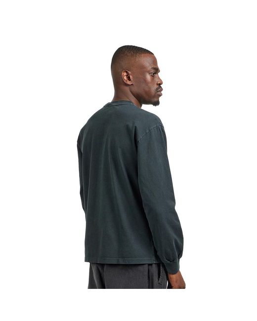 Aries Faded Grunge LS Tee in Blue für Herren