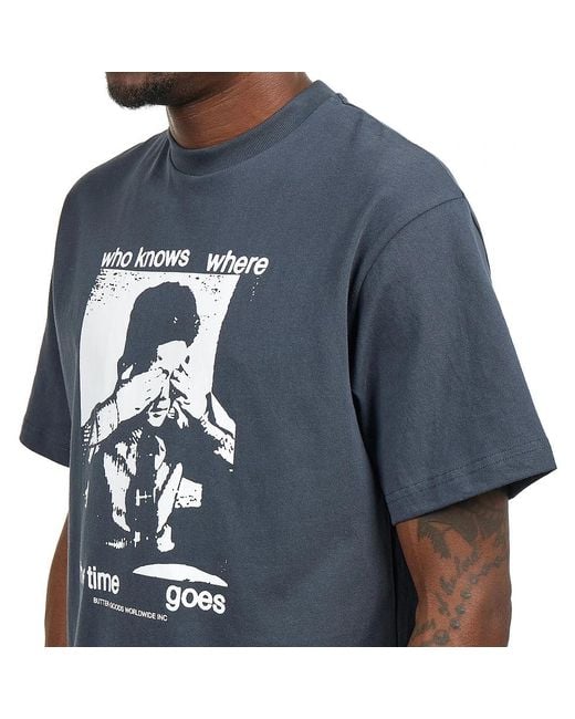 Butter Goods Who Knows Tee in Blue für Herren