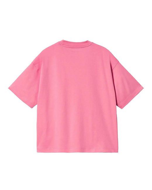 Carhartt W' S/S Chester T-Shirt in Pink für Herren
