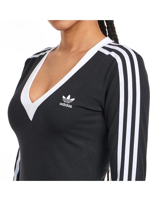 Adidas Black Maxikleid MAXI DRESS V (1-tlg)