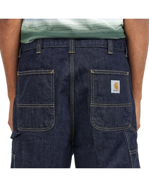 Carhartt OG Single Knee Short "Camano" Denim, 12 oz in Black für Herren