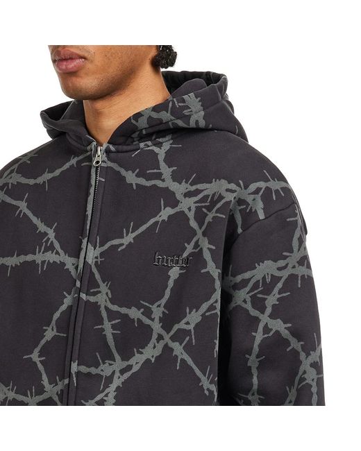 Butter Goods Wired Zip-Thru Hood in Black für Herren