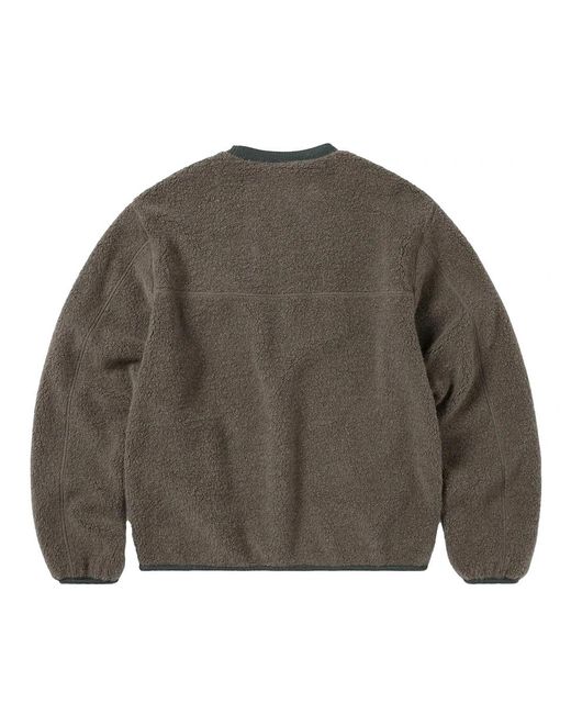 Thisisneverthat Gore-Tex Windstopper Wool Fleece Crewneck in Gray für Herren