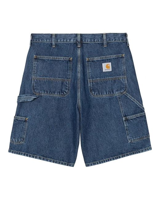 Carhartt Double Knee Short "Smith" Denim, 13.5 oz in Blue für Herren