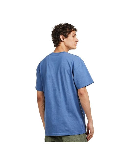 Carhartt S/S American Script T-Shirt in Blue für Herren