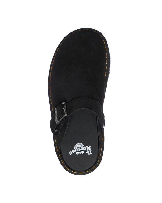 Dr. Martens Black Zebzag Mule