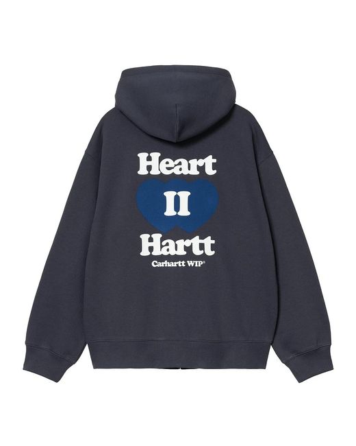 Carhartt Hooded Heart II Hartt Sweat Jacket in Blue für Herren