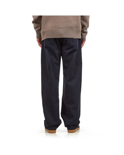 Norse Projects Mogens Relaxed 5 Pocket Heavy Twill in Blue für Herren