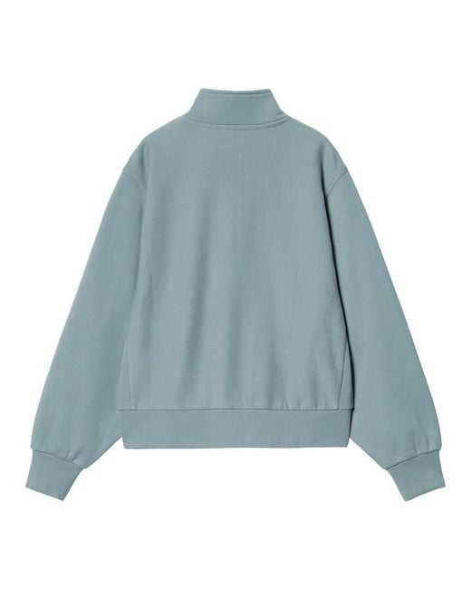 Carhartt Blue W' American Script Highneck Sweatshirt