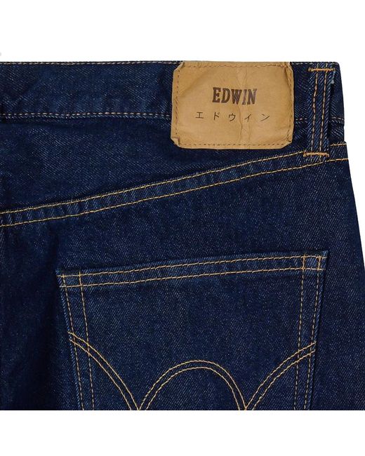 Edwin Regular Tapered Kaihara Pure Indigo Openend Denim, 12.5 oz in Blue für Herren