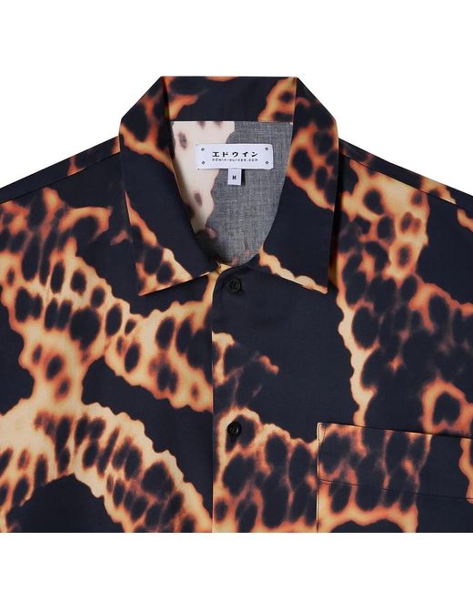 Edwin Yakedo Shirt SS in Blue für Herren