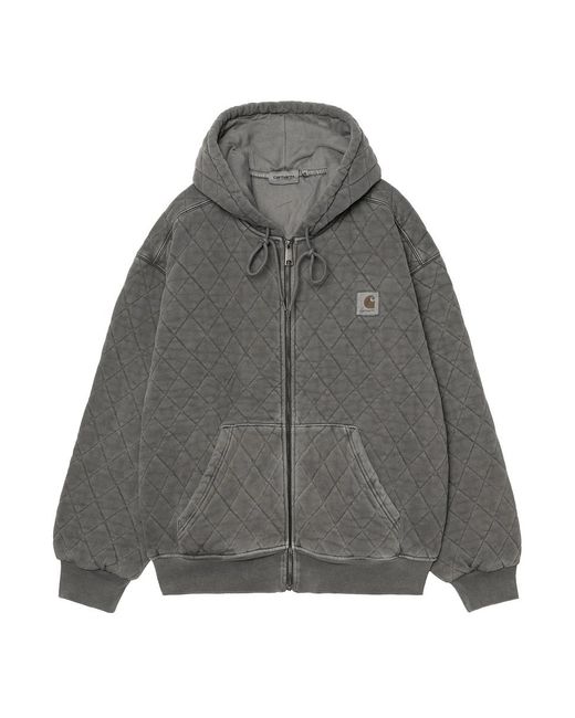 Carhartt Hooded Vista Quilted Sweat Jacket in Gray für Herren