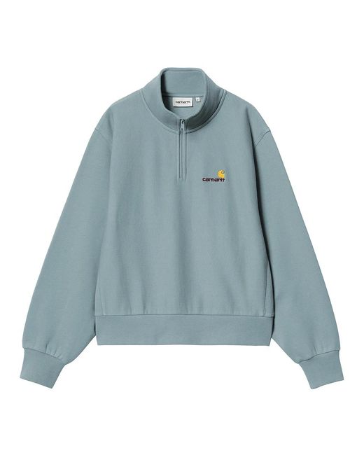 Carhartt Blue W' American Script Highneck Sweatshirt