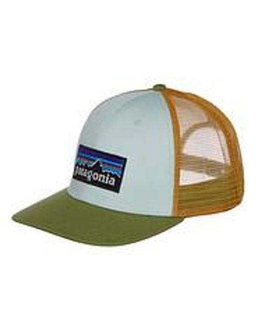 Patagonia Green P-6 Logo Trucker Hat