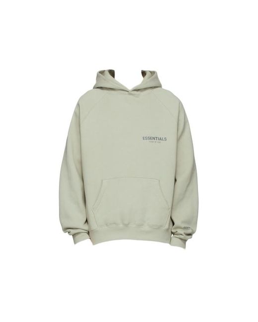 Fear Of God Essentials Ssense Exclusive Pullover Hoodie Concrete in