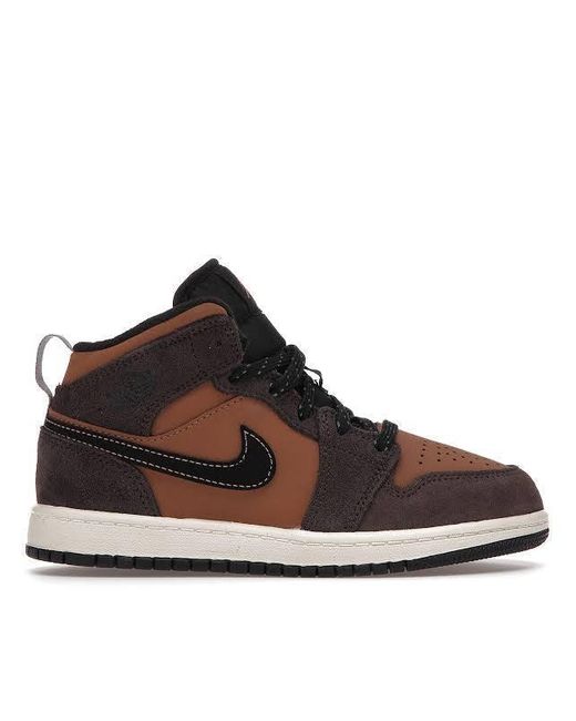 Nike Jordan 1 Mid Se Dark Chocolate (td) in Brown for Men Lyst
