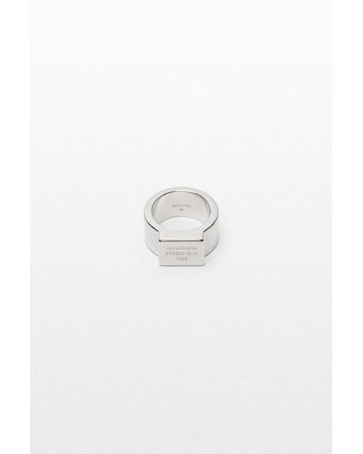 Acne Δαχτυλιδι Acne in Metallic für Herren
