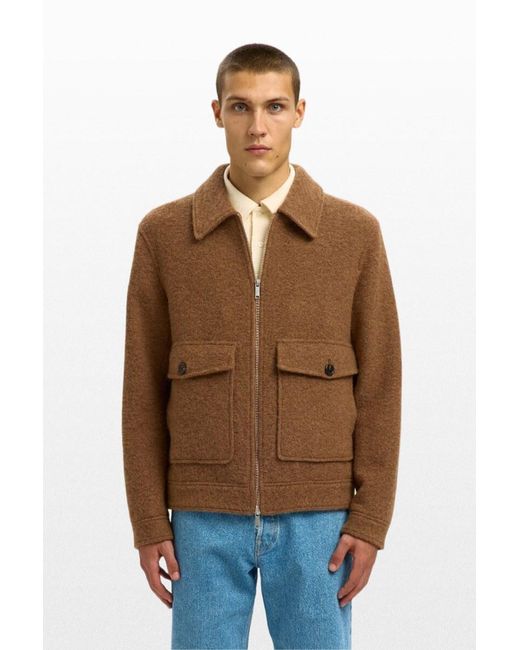 SELECTED Μπουφαν S in Brown für Herren