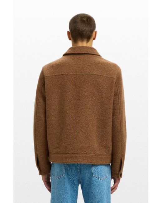 SELECTED Μπουφαν S in Brown für Herren