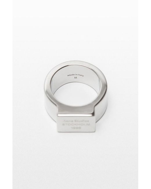 Acne Δαχτυλιδι Acne in Metallic für Herren