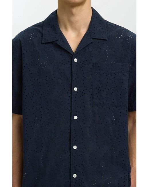 SELECTED Πουκαμισο in Blue für Herren