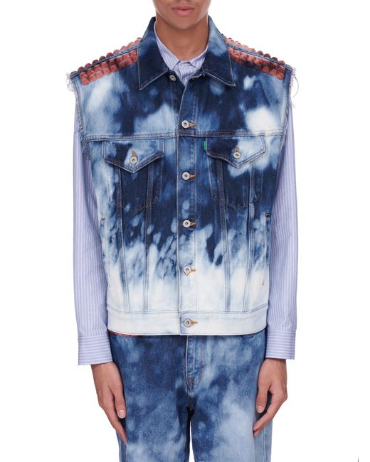 Doublet Recycled Punk Denim Vest in 