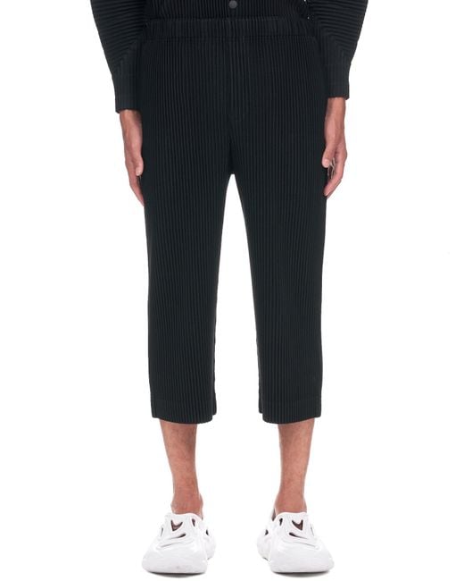 Homme Plissé Issey Miyake Synthetic Pleats Bottoms 1 Pants in Black for ...