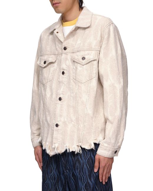 Kapital Distressed Denim Jacket in 