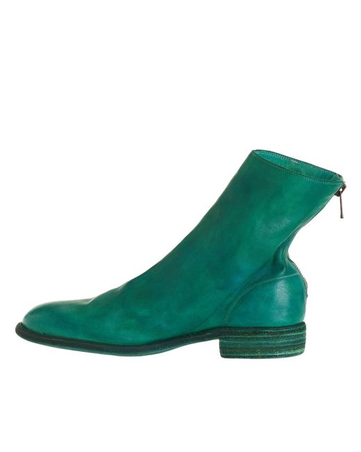 Guidi 986 Leather Boots Green for Men -