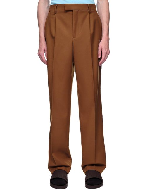 VTMNTS Straight Leg Trousers in Brown for Men Lyst
