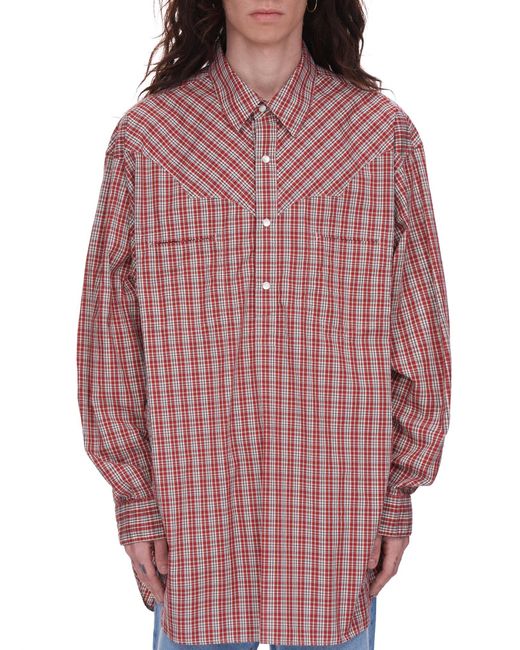 Undercoverism Cotton Plaid Oversized 