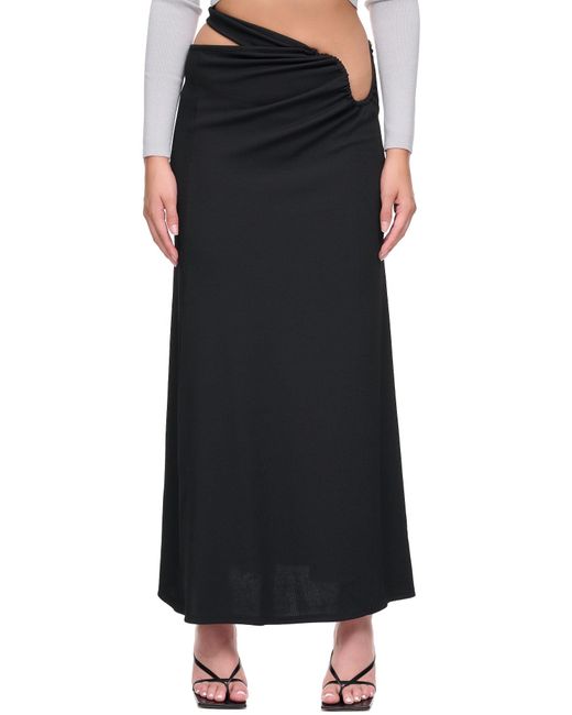 Christopher Esber Synthetic Floating Belt Ruched Quartz Skirt in Black ...