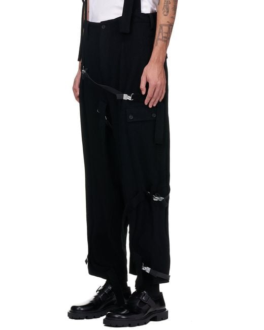 Yohji Yamamoto Wool Bondage Trousers in 