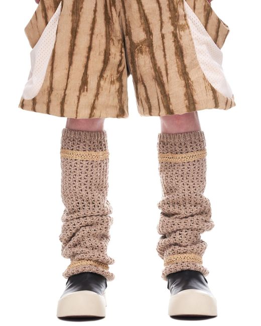 NAMESAKE Saint Leg Warmers in Natural for Men | Lyst