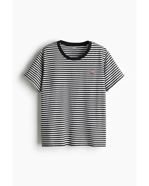 H&M Black Pl The Perfect Tee Raita Stripe