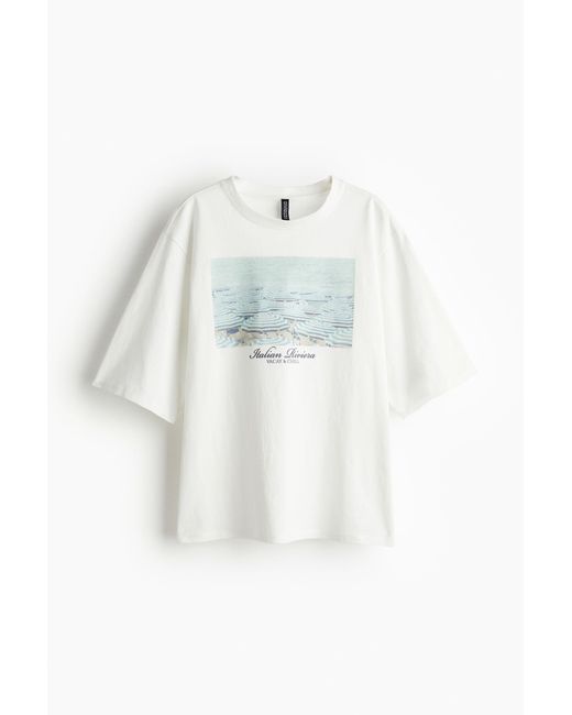 T-shirt oversize H&M en coloris White