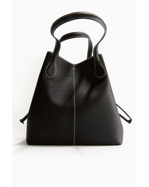 H&M Bucketbag in het Black