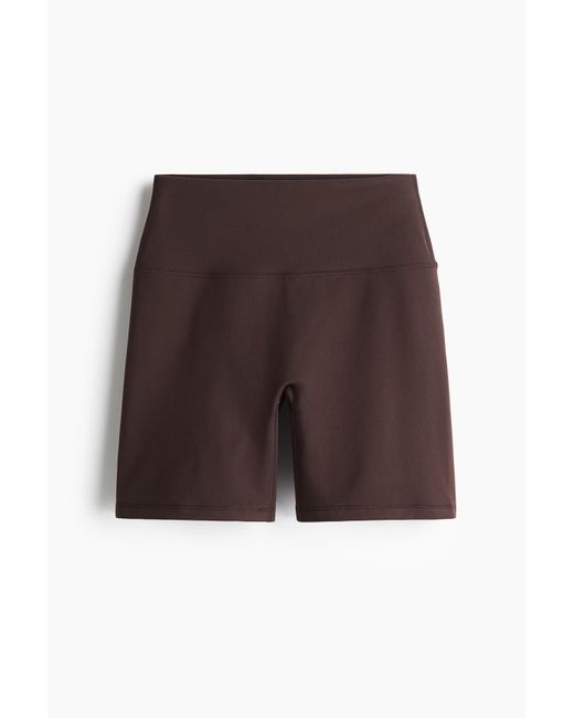 H&M Sportfietsshort Met Softmovetm in het Brown