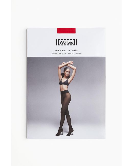 H&M Individual 20 Tights in het White