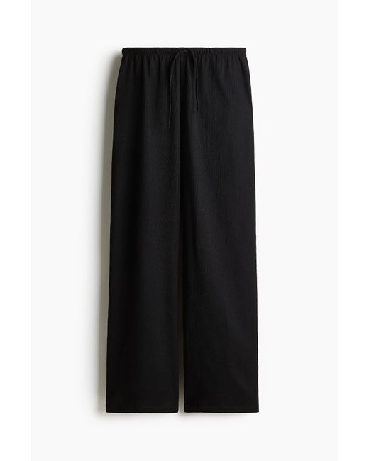 H&M Broek Met Drawstring in het Black