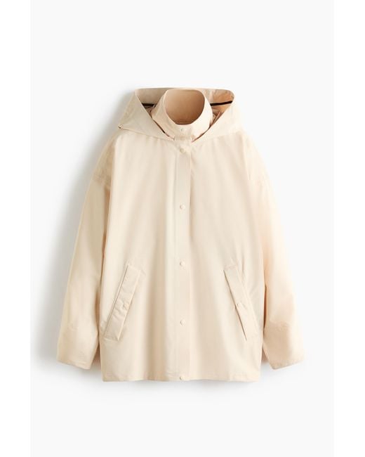 H&M Regenjack Met Stormmove in het Natural