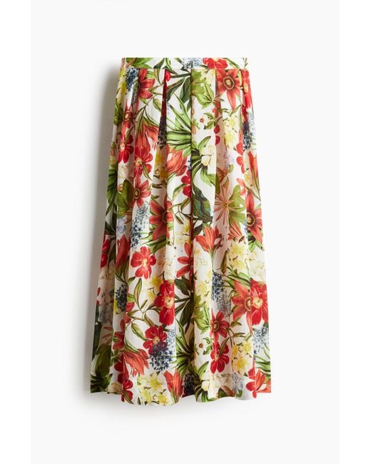 H&M Plooirok in het White