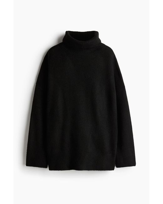 H M Oversized Coltrui in het Zwart Lyst NL