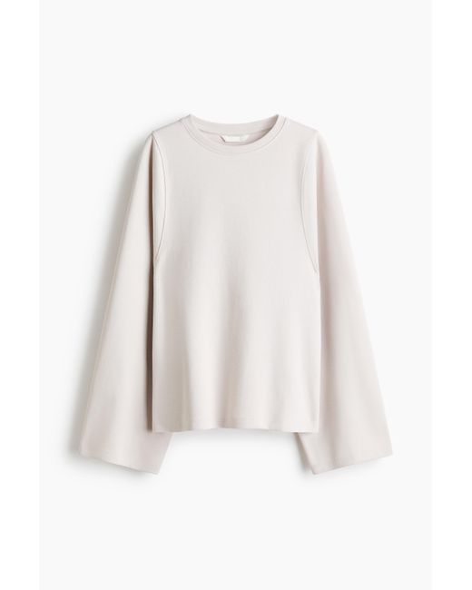 H&M White Oversized Interlockshirt
